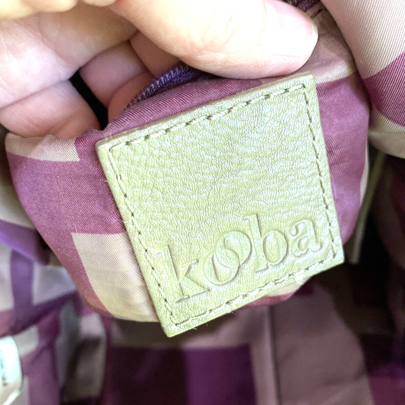 KOOBA Everette Large Leather Satchel Tote Bag Dark Beige Pockets Tassels Zippers - Picture 14 of 15